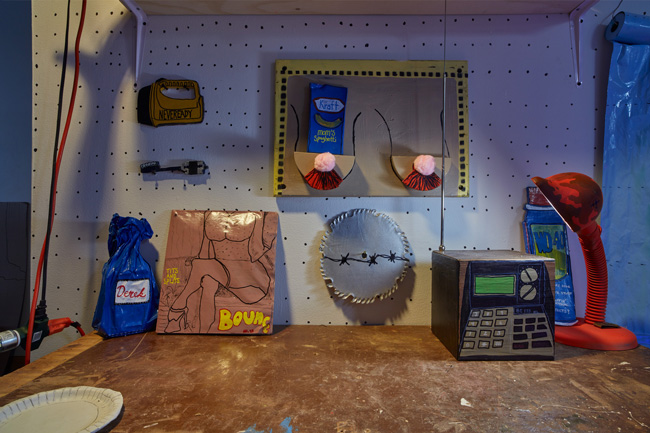 Installation view of Battin' A Hundred: 2020 MFA Graduation Exhibition at USF Contemporary Art Museum. Photo: Will Lytch.