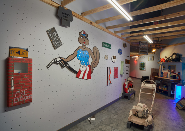 Installation view of Battin' A Hundred: 2020 MFA Graduation Exhibition at USF Contemporary Art Museum. Photo: Will Lytch.