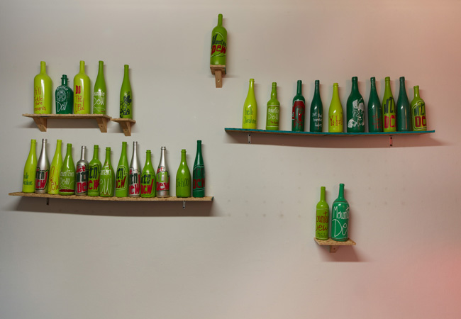 Installation view of Battin' A Hundred: 2020 MFA Graduation Exhibition at USF Contemporary Art Museum. Photo: Will Lytch.