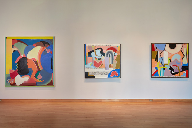 Installation view of Battin' A Hundred: 2020 MFA Graduation Exhibition at USF Contemporary Art Museum. Photo: Will Lytch.