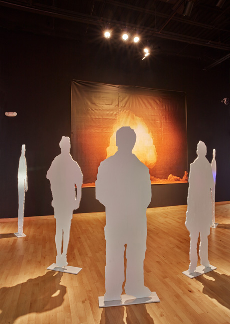 Installation view of Battin' A Hundred: 2020 MFA Graduation Exhibition at USF Contemporary Art Museum. Photo: Will Lytch.