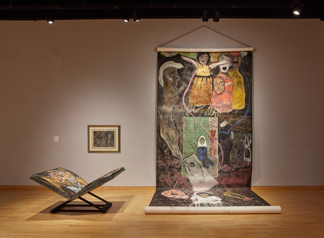 Installation view of Battin' A Hundred: 2020 MFA Graduation Exhibition at USF Contemporary Art Museum. Photo: Will Lytch.